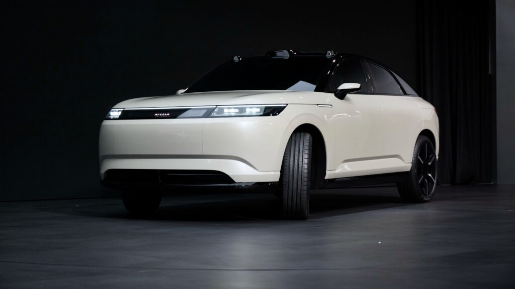 The Sony Honda Mobility Inc. Afeela prototype electric vehicle unveiled at CES.