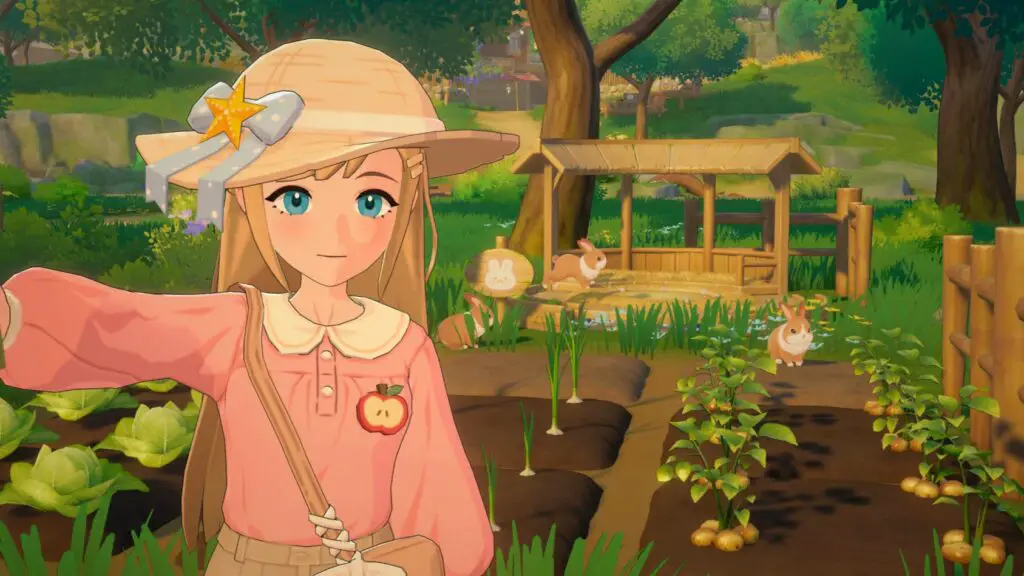 A player taking a selfie in Starsand Island