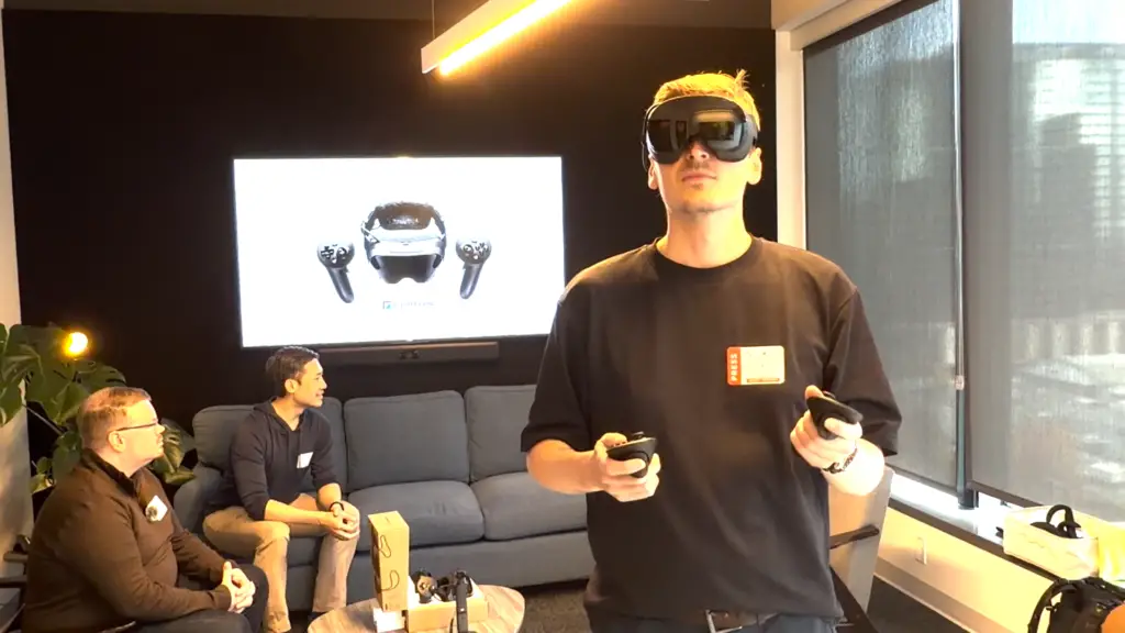 Steam Frame VR headset testing at Valve HQ