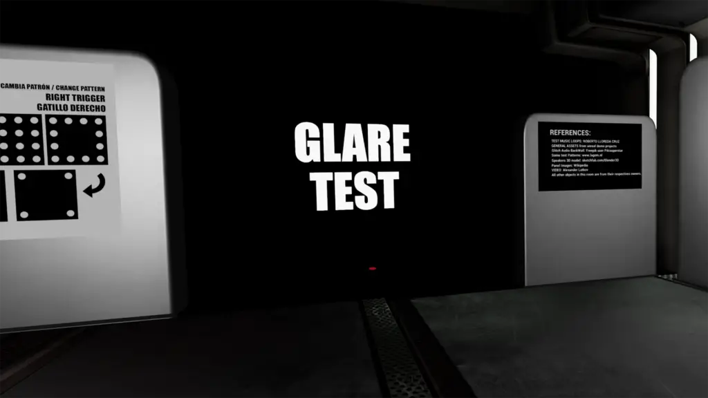 Glare testing on the Pimax Crystal Super Micro-OLED.