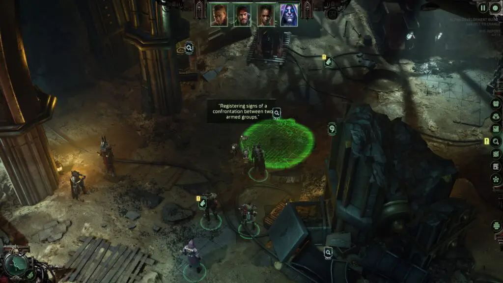 Dark Heresy investigation board showing clues and connections