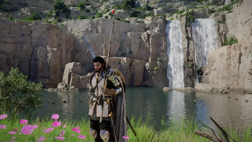 Kliff preparing to fish for a Tench in Crimson Desert