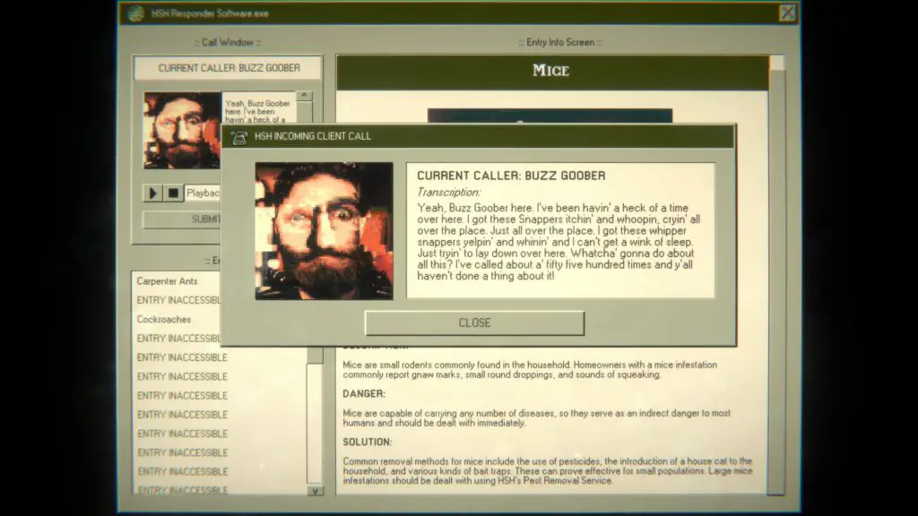 Gameplay screenshot from Home Safety Hotline.