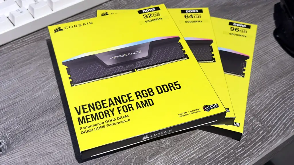 Corsair Vengeance RGB DDR5 memory kits