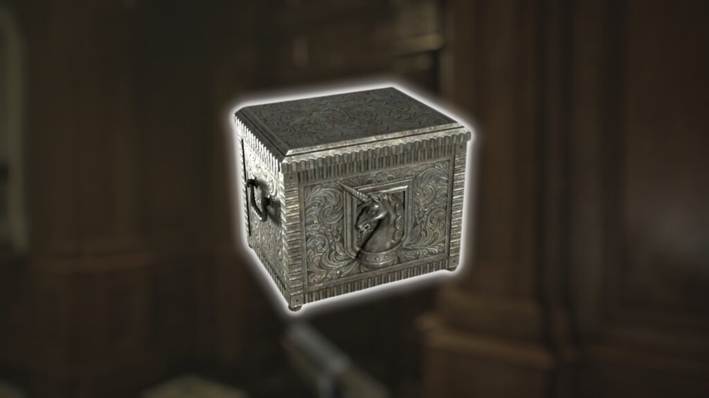 Resident Evil Requiem gameplay showing the eerie atmosphere of the mansion