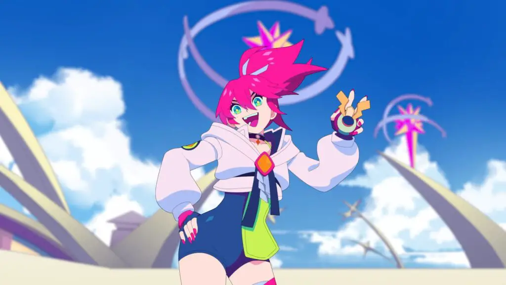 Effy, the hammer-wielding hero from Starlight Re:Volver, showcasing the studio's unique art style.