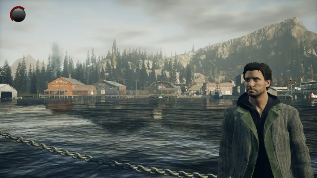 Alan Wake in Bright Falls