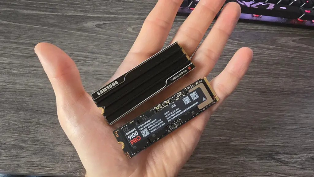 A Samsung 9100 Pro SSD.