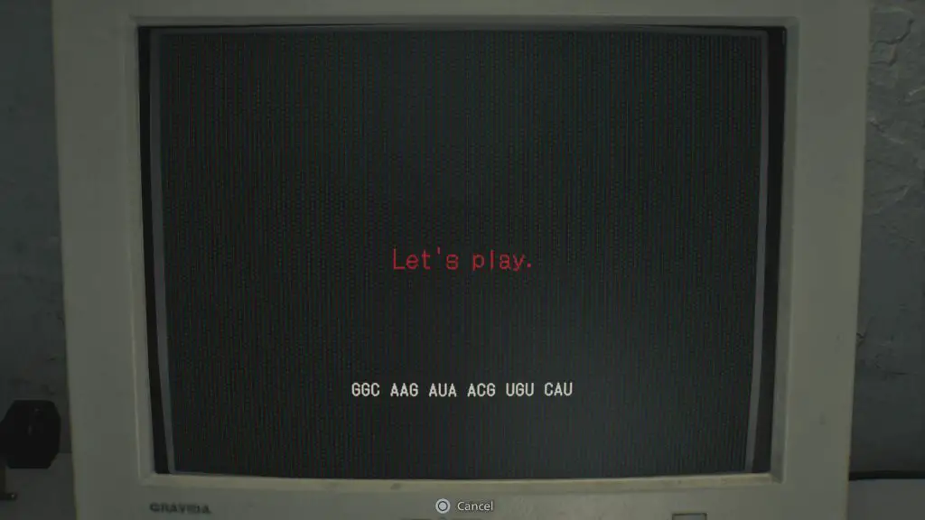 Resident Evil Requiem severed hand message