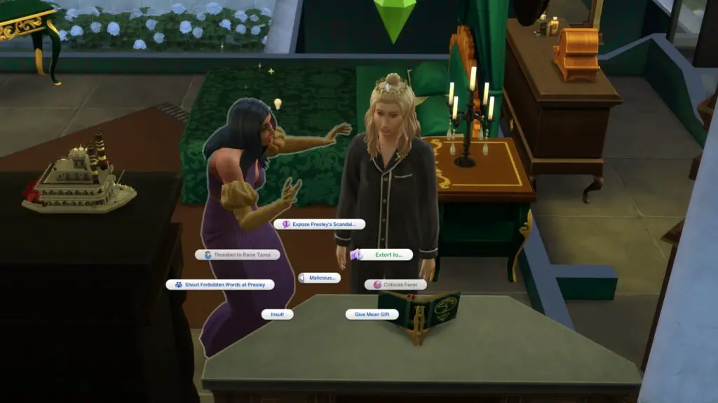 A Sim using a computer to find secrets