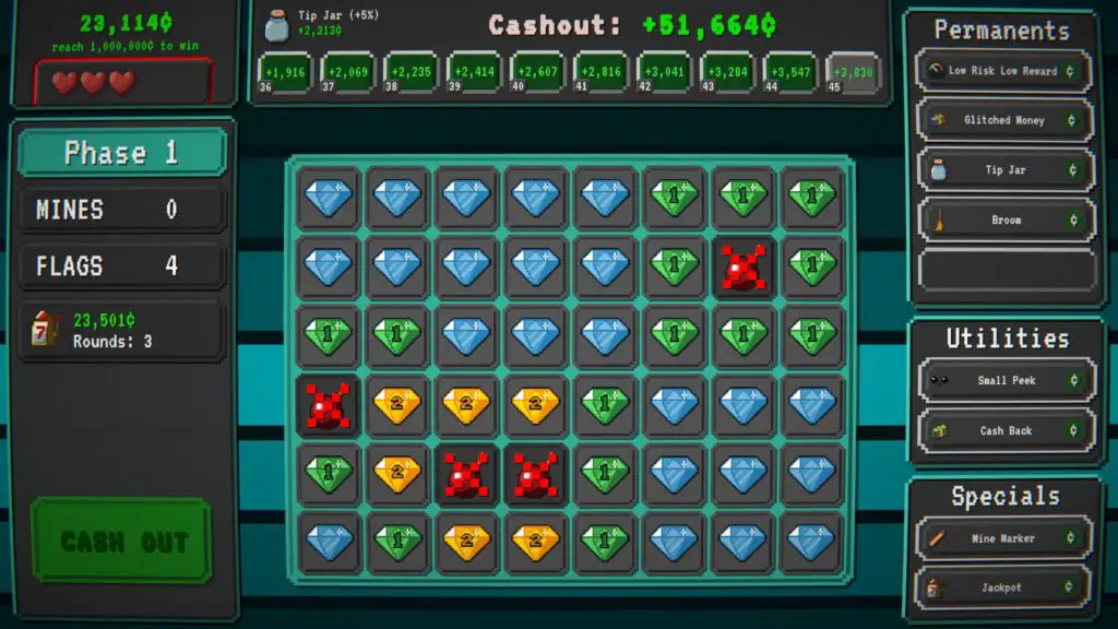 A Minesweeper-like roguelike