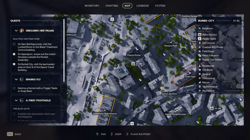 Foreman's apartment digital logbook location
