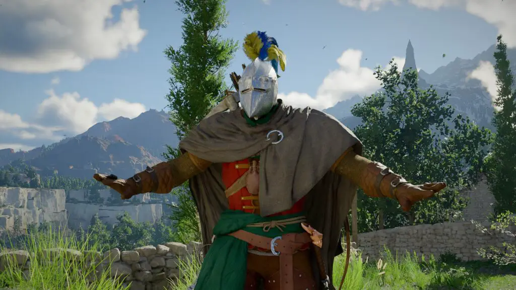 Crimson Desert gameplay - Kliff standing before mysterious doors