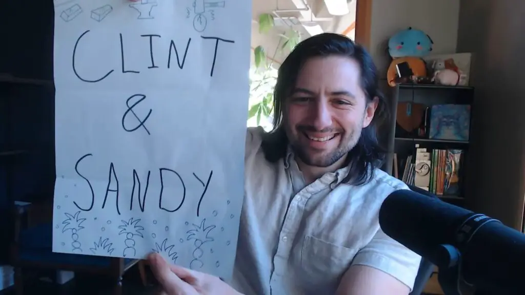 ConcernedApe revealing Clint and Sandy as new marriage candidates during the Stardew Valley anniversary stream