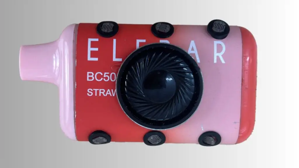 a disposable vape that has been turned into a synth