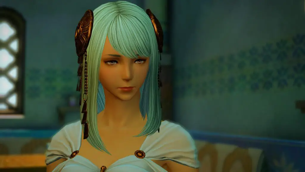 A character in Final Fantasy 14 looking unimpressed with rewards