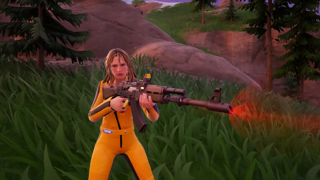 Fortnite Sniper Rifle glowing red