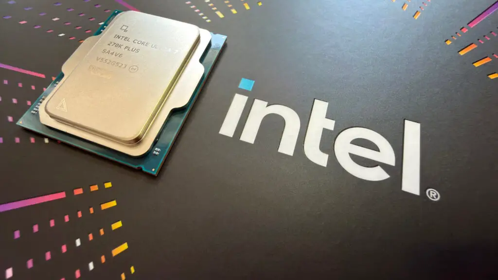 A photo of an Intel Core Ultra 7 270K Plus processor
