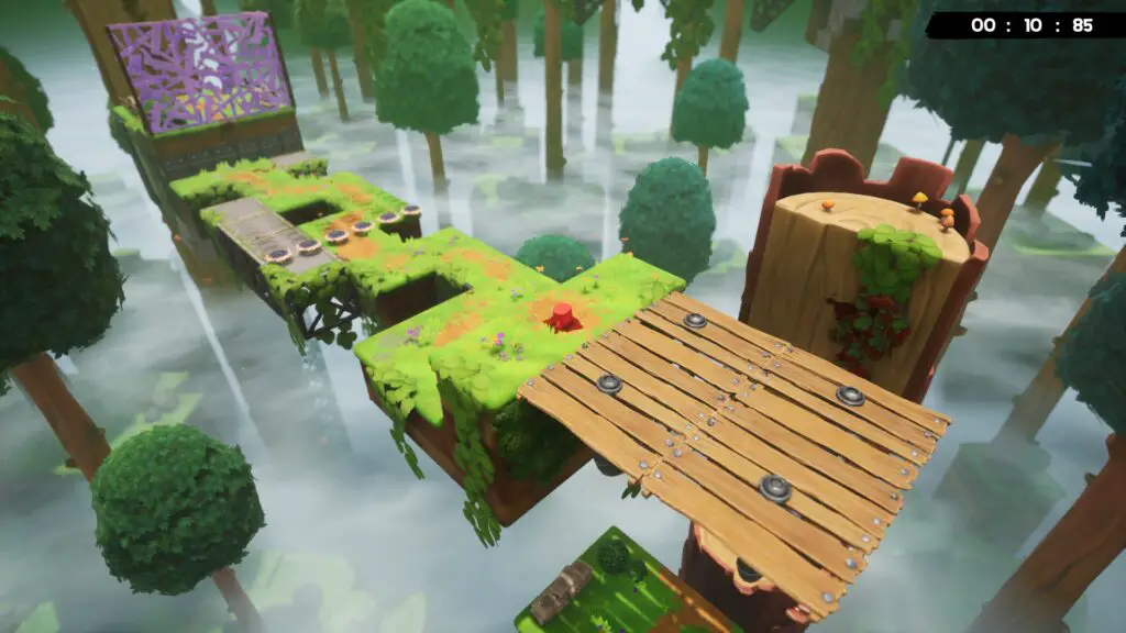 Super Meat Boy 3D forest world screenshot