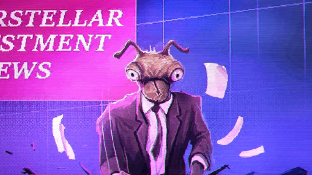 A screenshot of the news interface in Space Warlord Baby Trading Simulator