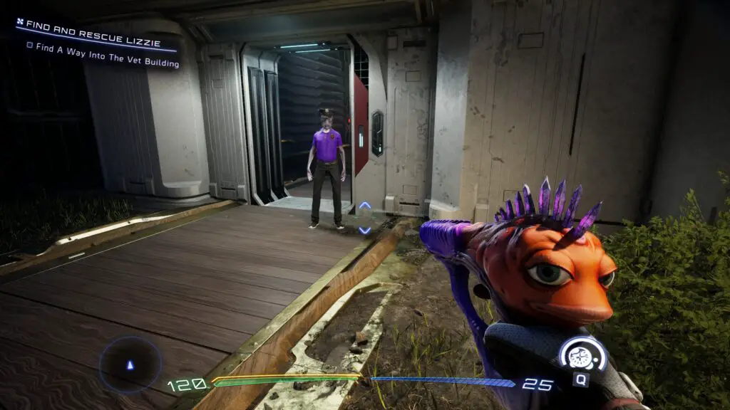 Luring the security guard in High on Life 2 using Sweezy's abilities