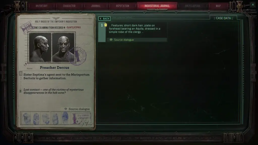 Dark Heresy environment showing the impact of player choices