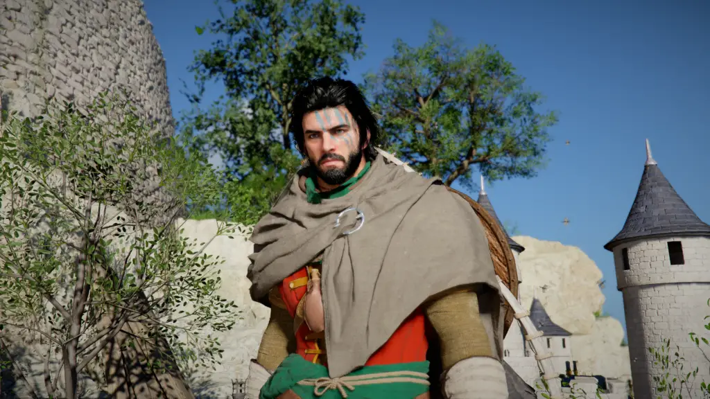 Kliff examining a model castle puzzle