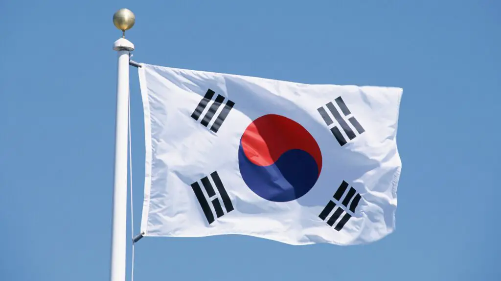 Flag of South Korea.