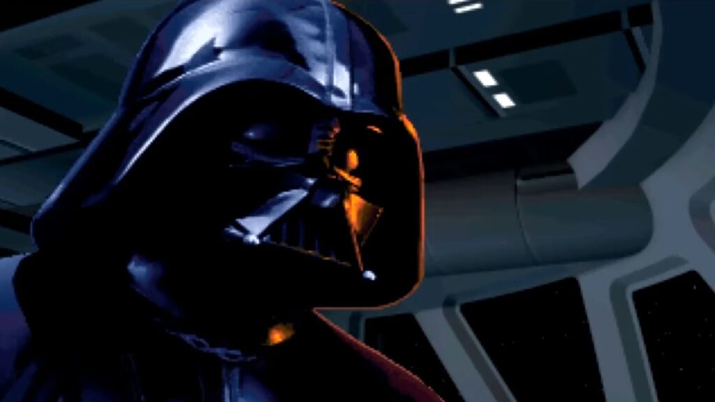 Darth Vader in a cutscene from Star Wars: Dark Forces