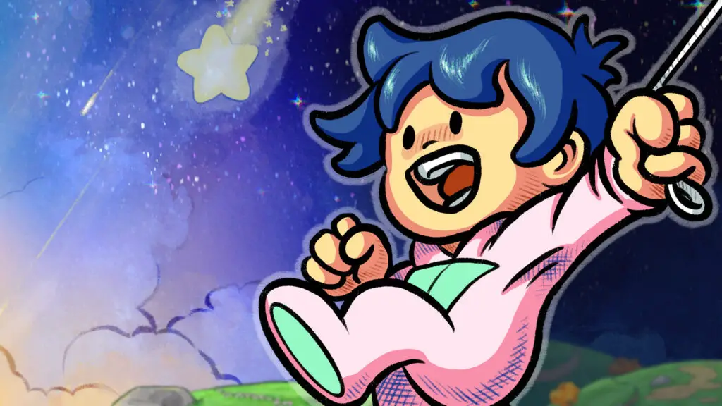 Little Nemo in his PJs looking excited