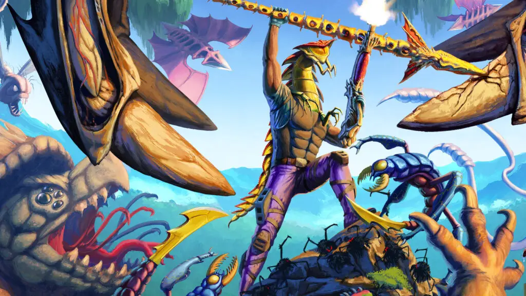 Psychedelic shooter ChainStaff