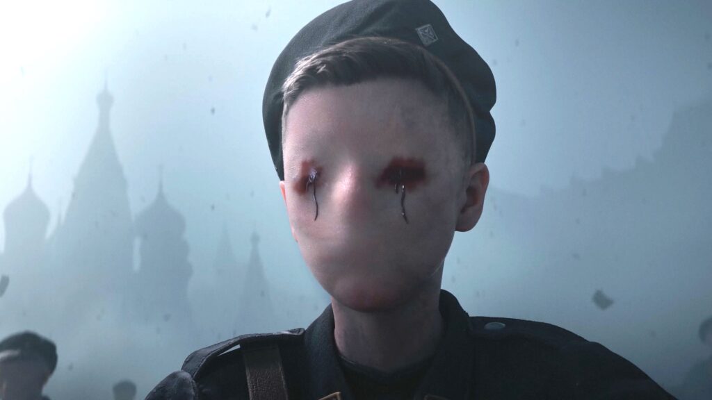 A haunting scene from the Metro 2039 trailer showing the psychological horror elements.