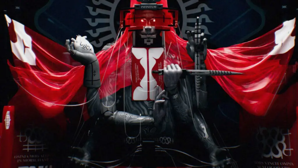 Marathon Ranked: The Arachne liaison holding knives and wearing a red cloak.