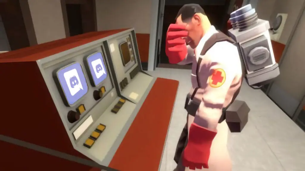 TF2 Discord mashup representing connection issues
