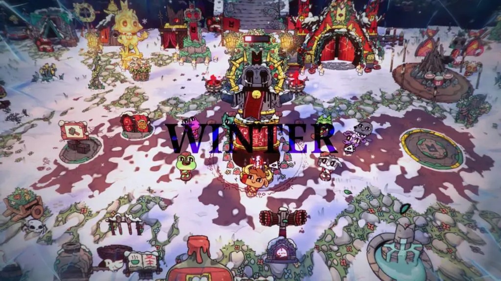 Winter arrives at camp