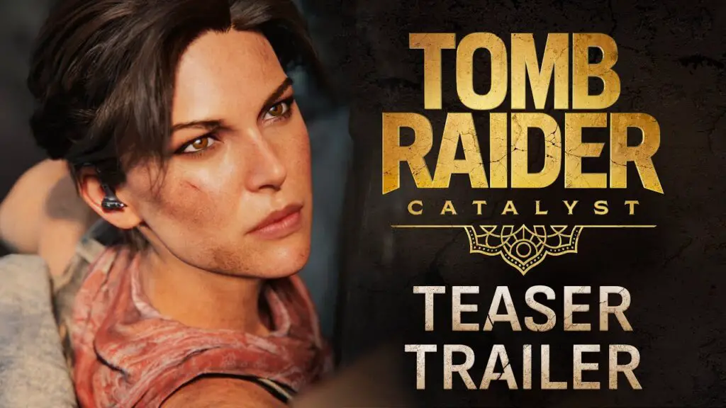 Teaser still from the Tomb Raider: Catalyst announcement