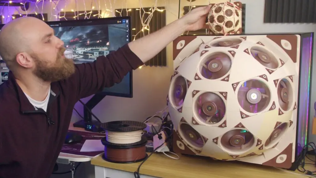 Building the Superdome: A 15-Fan PC Side Panel - YouTube