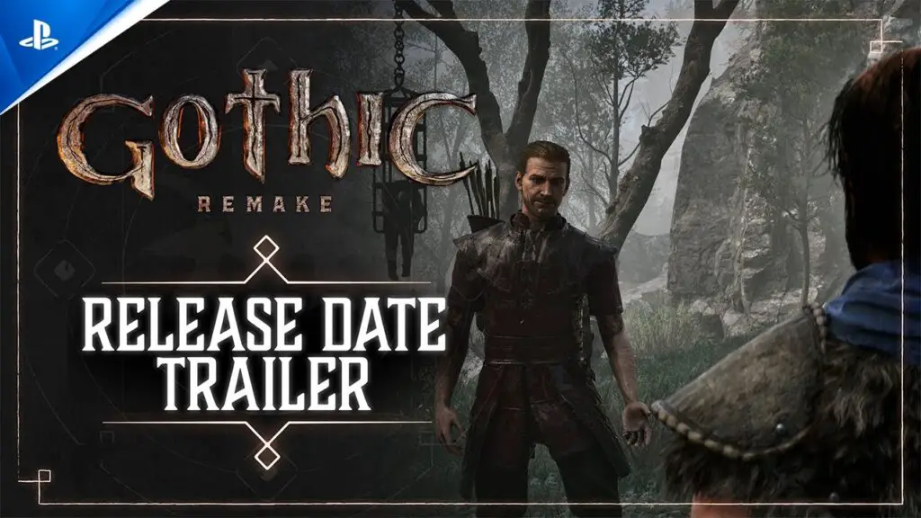 Gothic 1 Remake Release Date Trailer showing updated mechanics