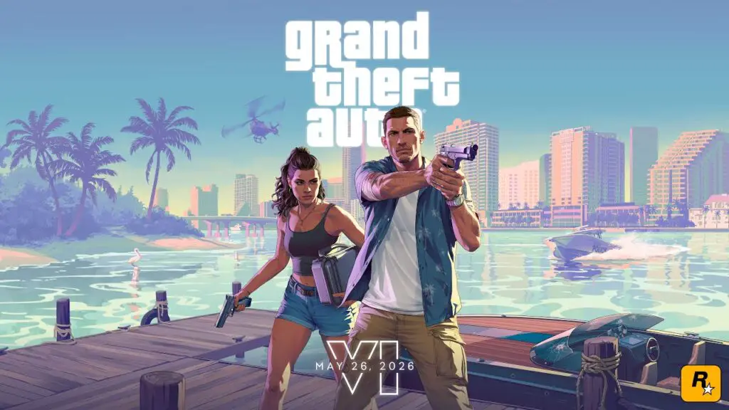 A promotional shot from the Grand Theft Auto VI trailer.