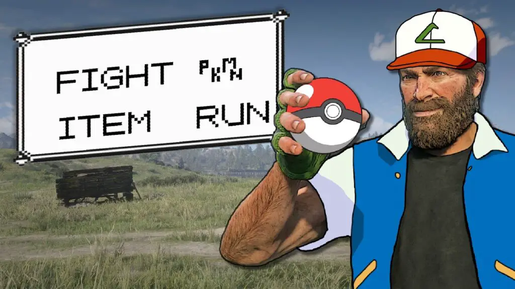 A preview of the Pokemon Mod for Red Dead Redemption 2