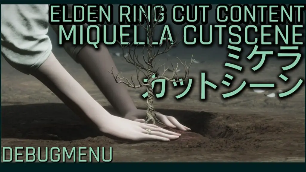 Elden Ring Cut Content - Miquella Planting the Haligtree Deleted Cutscene