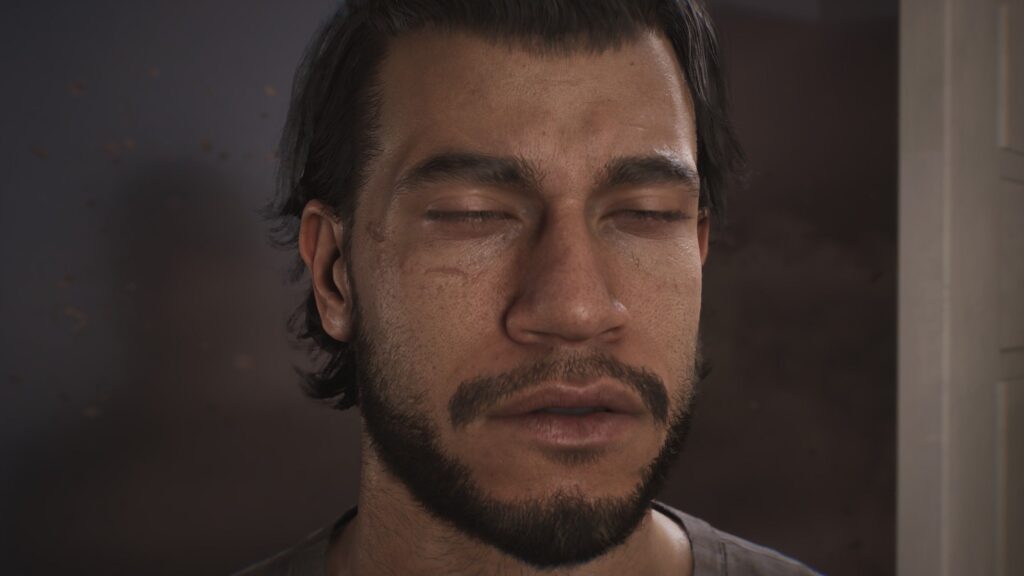 Jacob Diaz closes his eyes in frustration