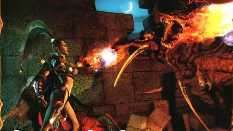 Zlatogorye cover art, showing a warrior woman fighting a monster.