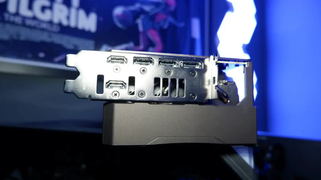 A huge Asus RTX 5080 Noctua Edition GPU with a matching Noctua gaming PC.