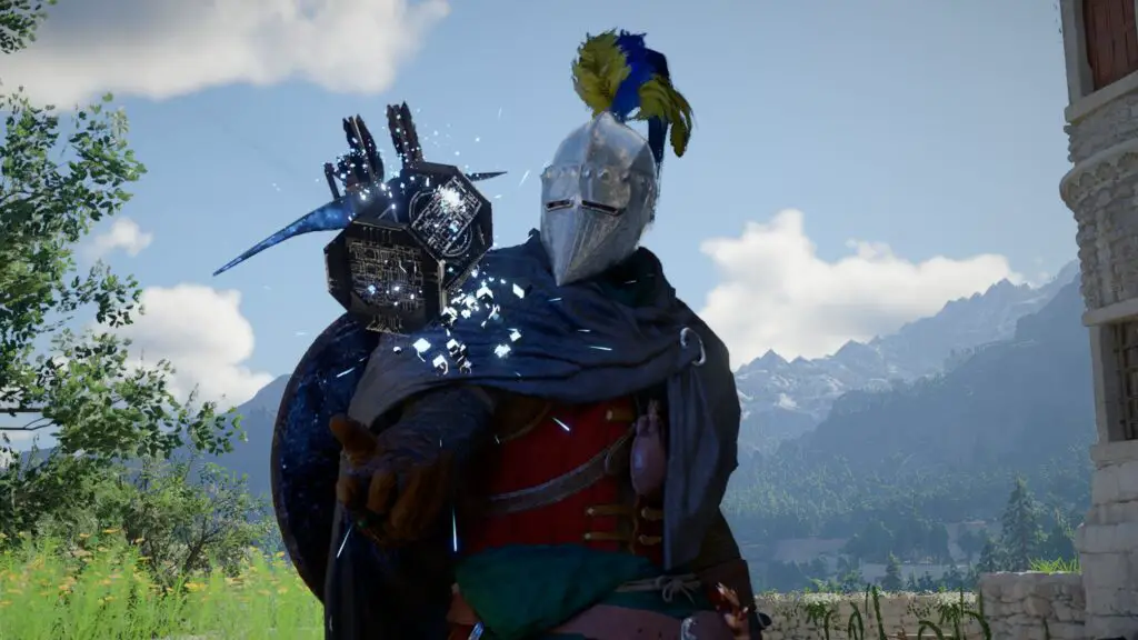 Crimson Desert Sealed Abyss Artifact glowing on a stone pedestal