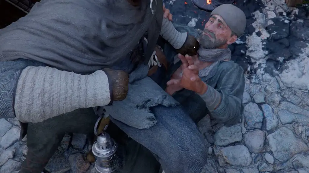 Billy the thief getting caught in Crimson Desert