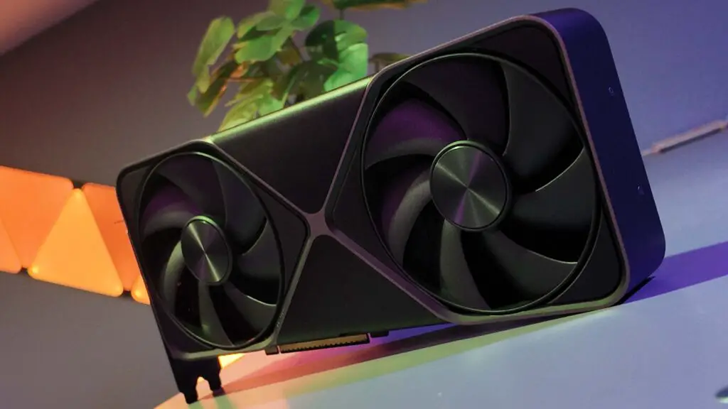 Nvidia RTX 5080 Founders Edition graphics card showcasing its industrial design