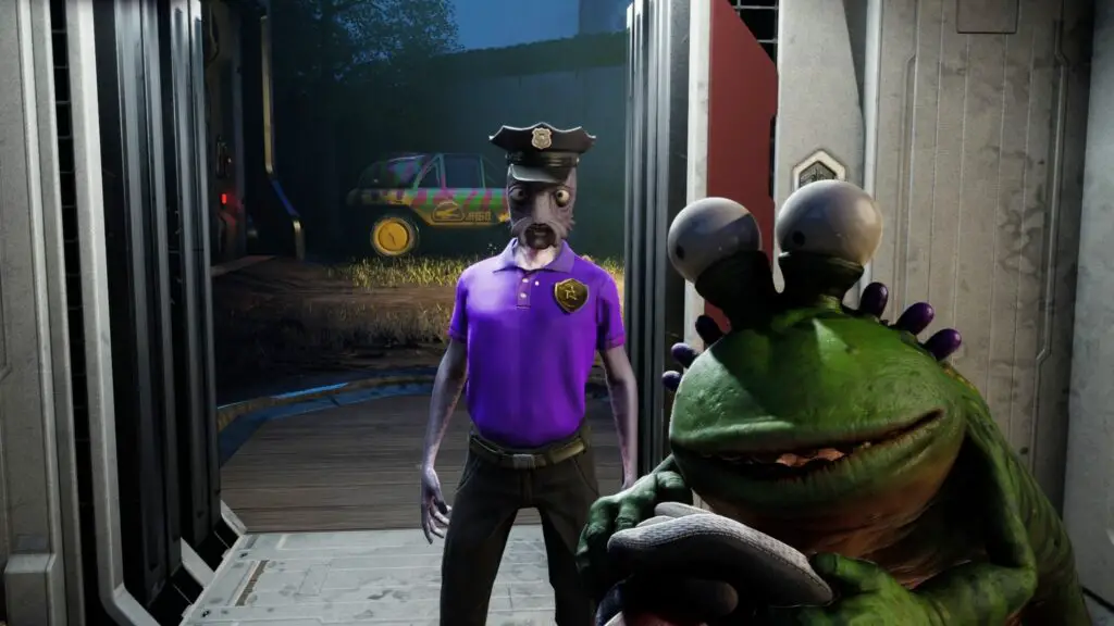 High on Life 2 security guard standing at a doorway