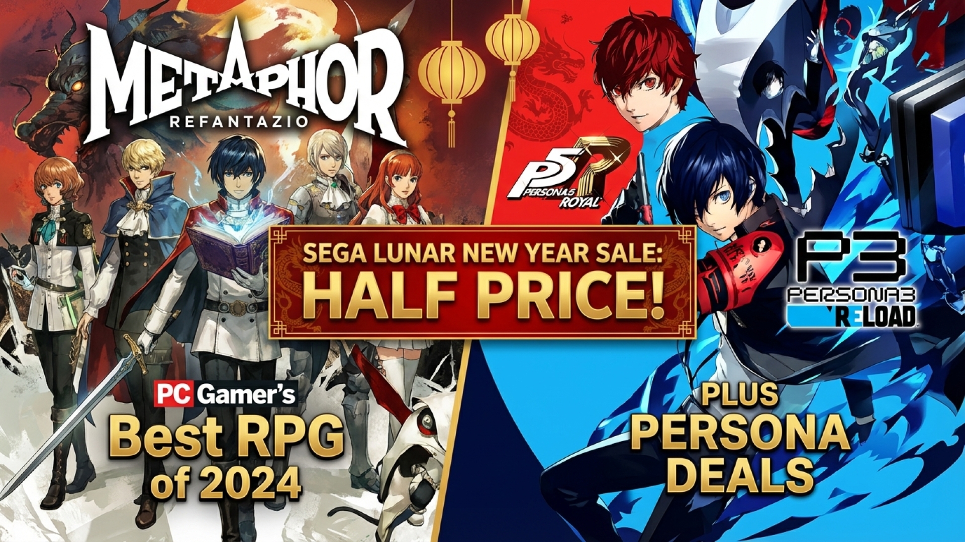 PC Gamer’s Best RPG of 2024, Metaphor: ReFantazio, is Half Price in Sega’s Lunar New Year Sale (Plus Persona Deals)