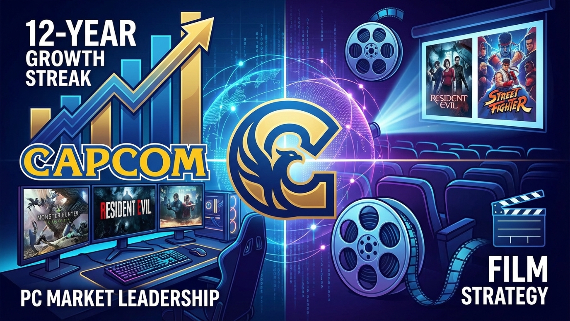 Capcom’s 12-Year Growth Streak Driven by PC Market Leadership and Film Strategy